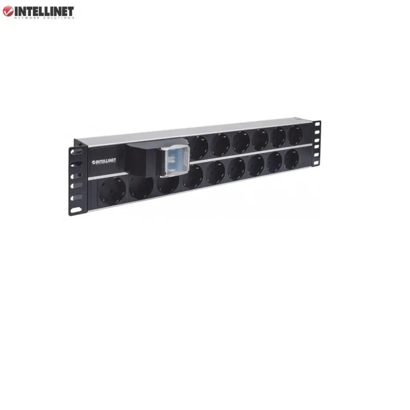 Listwa zasilająca Intellinet Rackowa 19 2U, 15 gniazd (Schuko)