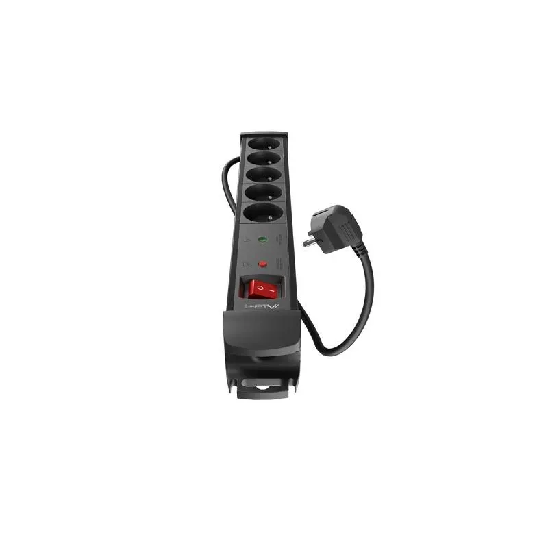 Listwa zasilająca Lanberg SP1 3m 5x 230V PL czarna | PartsPC.pl