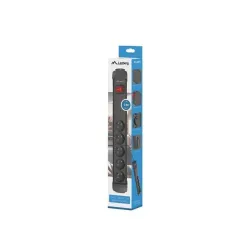 Listwa zasilająca Lanberg SP1 3m 5x 230V PL czarna | PartsPC.pl