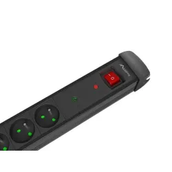 Listwa zasilająca Lanberg SP1 5m 5x 230V PL czarna