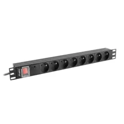 Listwa zasilająca Lanberg do RACK 1U 16A PDU 8x PL 2m | PartsPC.pl