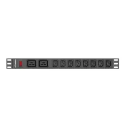Listwa zasilająca Lanberg do RACK 1U 16A PDU 19" 2x C19, 8x IEC C13 2m