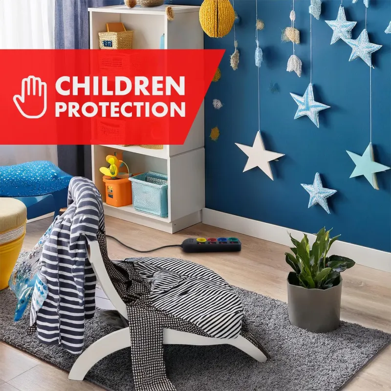 Listwa zasilająca Maclean MCE508 B przedłużacz 4 gniazda + USB A / C, z