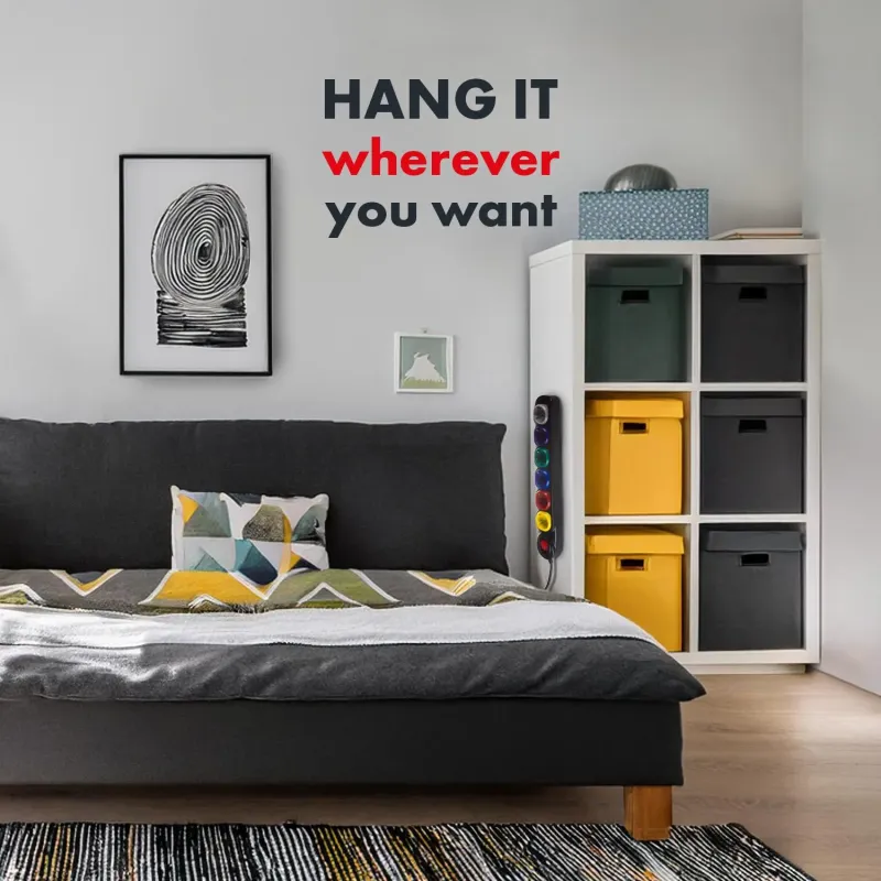 Listwa zasilająca Maclean MCE509 B przedłużacz 6 gniazd, z włącznikiem,