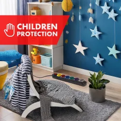 Listwa zasilająca Maclean MCE509 B przedłużacz 6 gniazd, z włącznikiem,