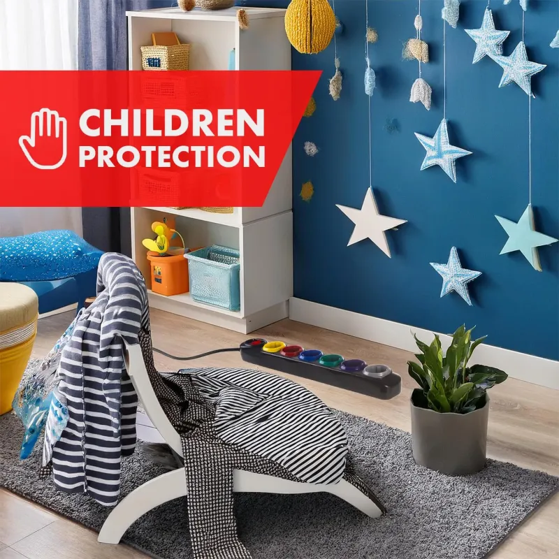 Listwa zasilająca Maclean MCE509 B przedłużacz 6 gniazd, z włącznikiem,