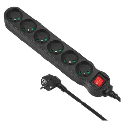 Listwa zasilająca przedłużacz Maclean MCE188 6 gniazd ... | PartsPC.pl