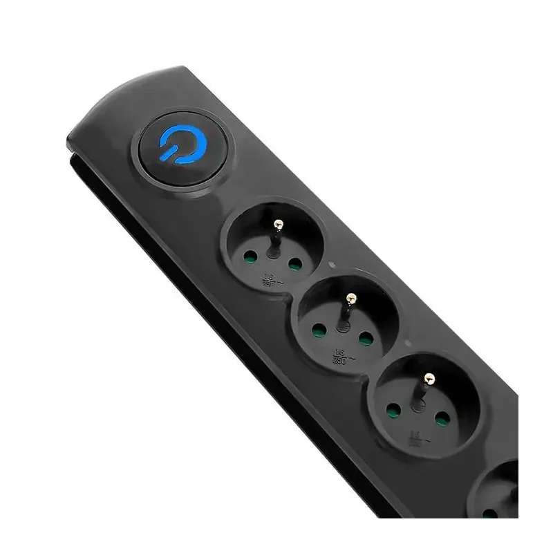 Listwa zasilająca antyprzepięciowa Qoltec | 4 gniazda | 1,5m