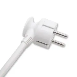 Listwa zasilająca Qoltec 4 gniazda | 1.8m | Biało-szara