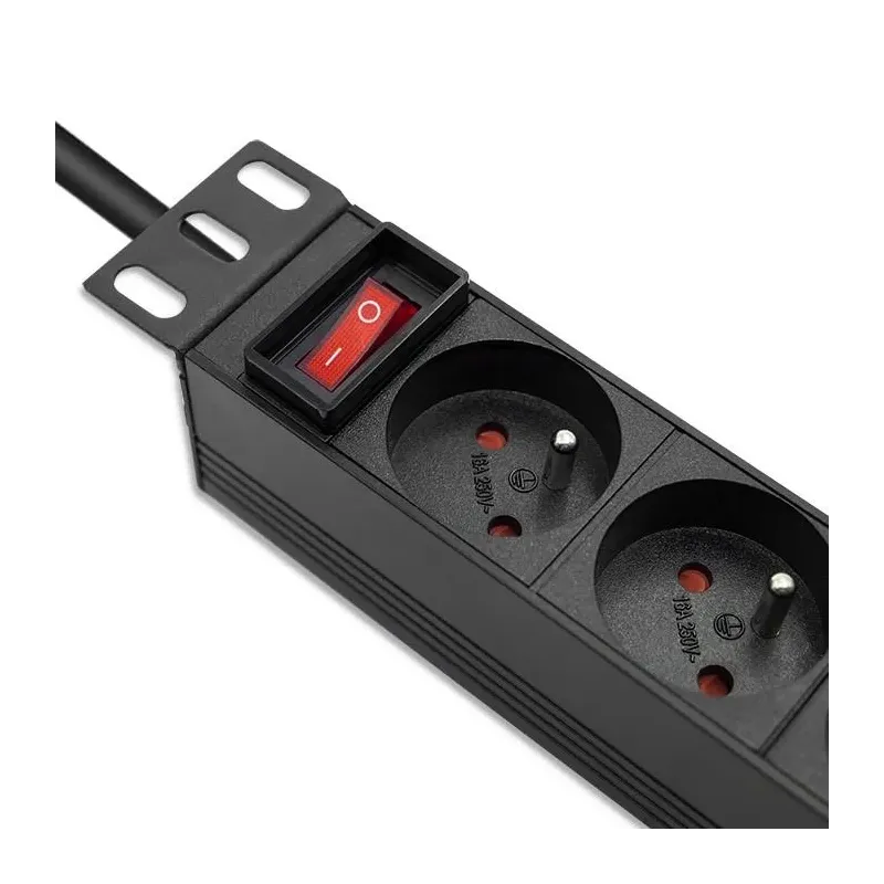 Listwa zasilająca Qoltec PDU do RACK 10" | 1U | 16A | 4xFRENCH | 1.8m