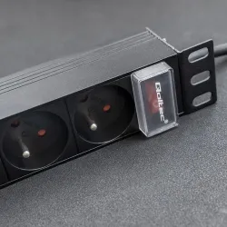 Listwa zasilająca Qoltec PDU do RACK 10" | 1U | 16A | 4xFRENCH | 1.8m