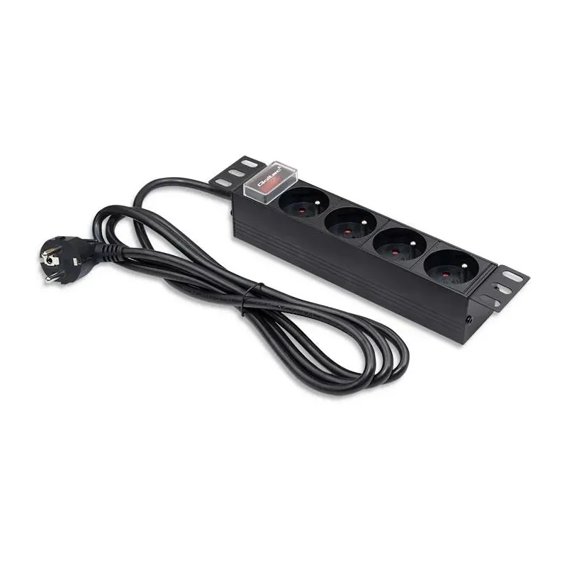 Listwa zasilająca Qoltec PDU do RACK 10" | 1U | 16A | 4xFRENCH | 1.8m