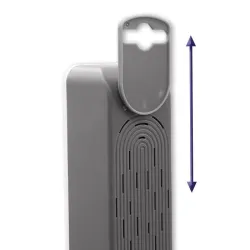 Listwa zasilająca Qoltec 5 gniazd | 1.8m | Biało-szara