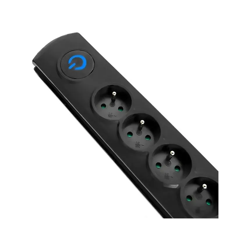 Listwa zasilająca antyprzepięciowa Qoltec 6 gniazd 1,8m