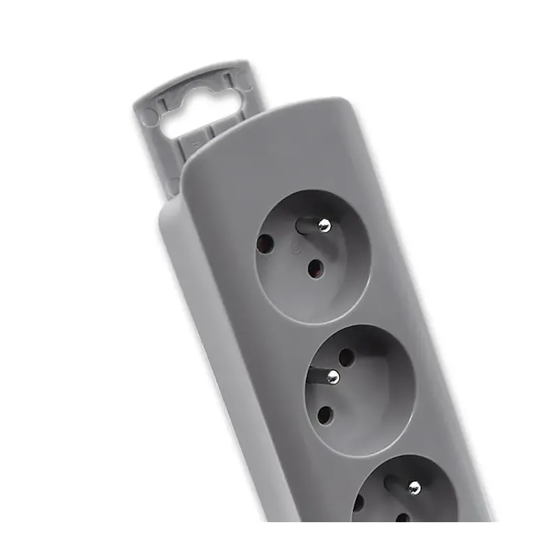 Listwa zasilająca Qoltec 6 gniazd | 1.8m | Szara