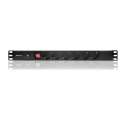 Listwa zasilająca Qoltec do RACK 19" 1U 16A PDU CB 6xSCHUKO 2m