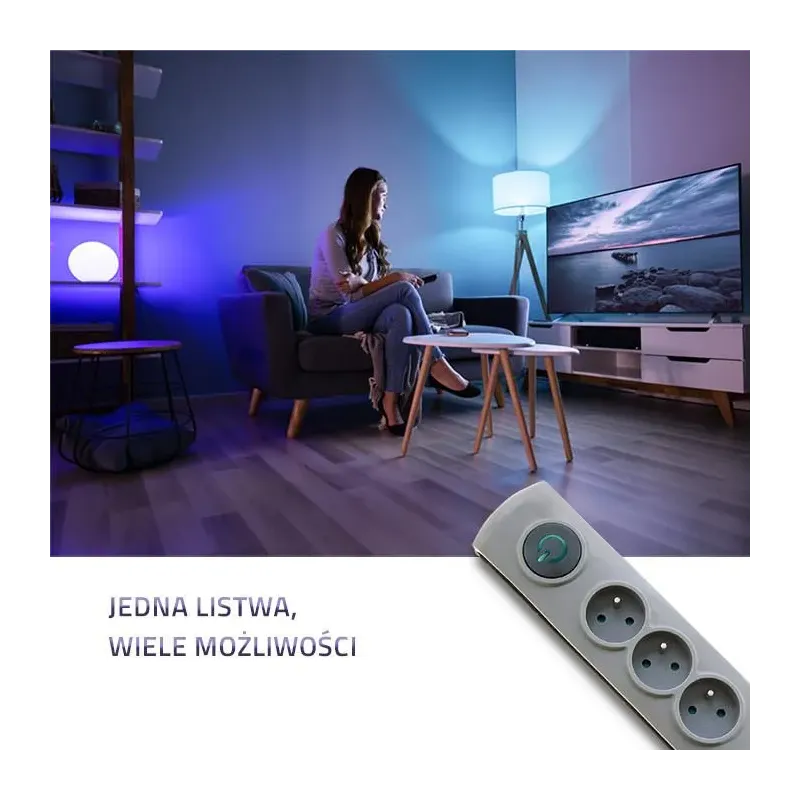 Listwa antyprzepięciowa Qoltec 6 gniazd | 5m