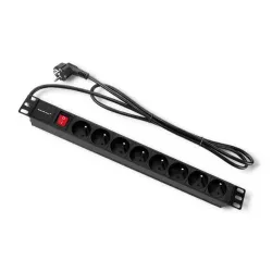 Listwa zasilająca Qoltec do RACK 1U | 16A | PDU | 8xFRENCH |… | PartsPC.pl
