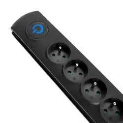 Listwa zasilająca antyprzepięciowa Qoltec 8 gniazd | 3m