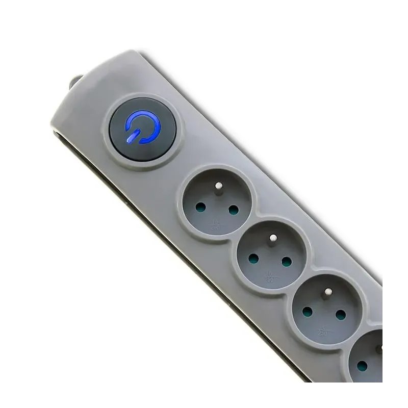 Listwa zasilająca antyprzepięciowa Qoltec Quick Switch | 8 gniazd | 3m |