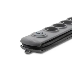 Listwa zasilająca antyprzepięciowa Qoltec Quick Switch | 8 gniazd | 3m |