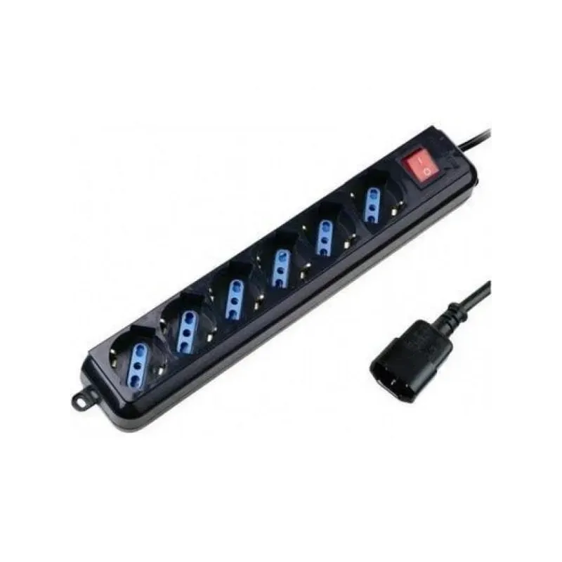 Listwa zasilająca do UPS Techly 6 gniazd 1,5m czarna