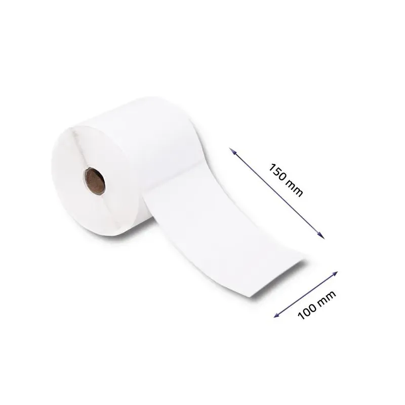 Etykiety termiczne Qoltec 100x150mm | 500szt