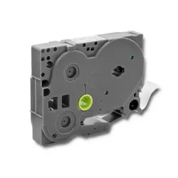 Taśma Qoltec do BROTHER TZe-231 | 12mm x 4m | Biała/ Czarny nadruk