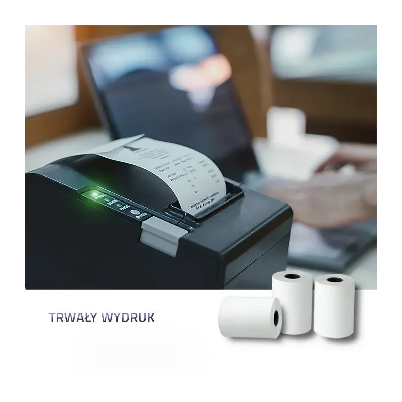 Rolka termiczna Qoltec 57x16 | 55g/m2 | 10szt. | BPA free