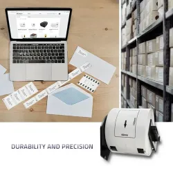 Taśma Qoltec do BROTHER DK-11202 | 62mm x 100mm | 300 etykiet | Biała /