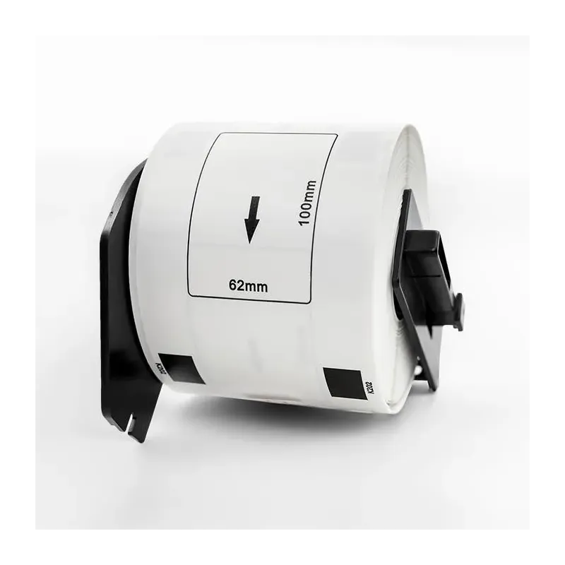 Taśma Qoltec do BROTHER DK-11202 | 62mm x 100mm | 300 etykiet | Biała /