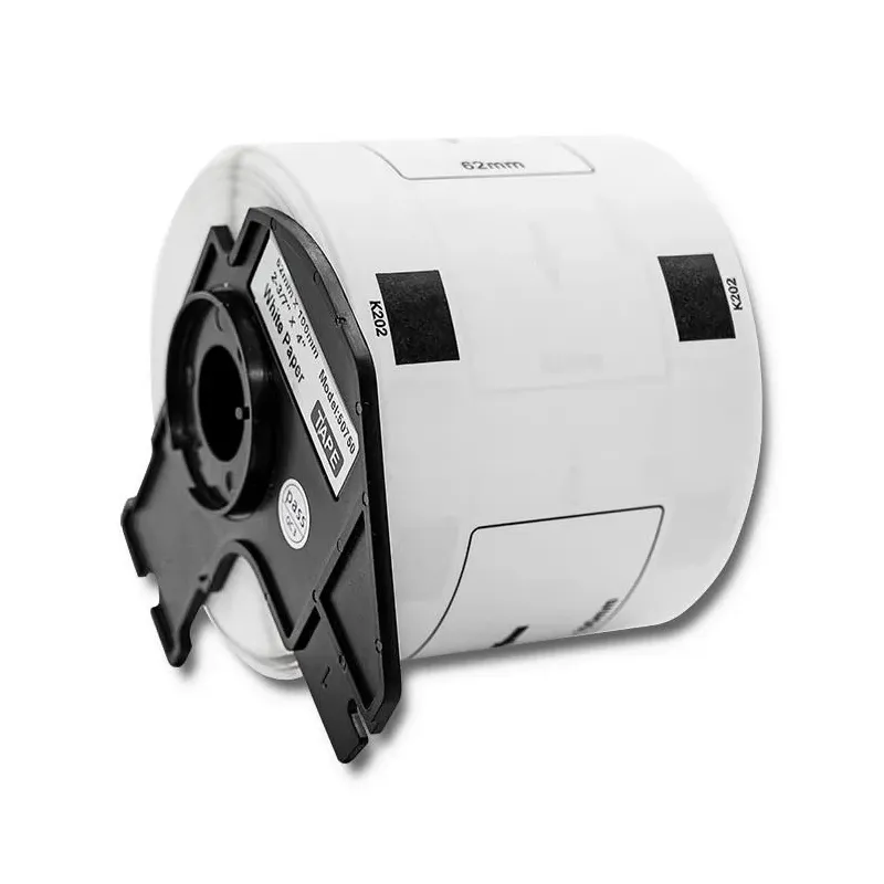 Taśma Qoltec do BROTHER DK-11202 | 62mm x 100mm | 300 etykiet | Biała /