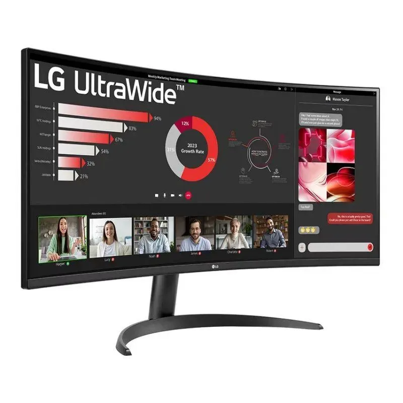 Monitor LG 34" UltraWide 34WR50QK-B Curved VA WQHD 100Hz 2xHDMI DP