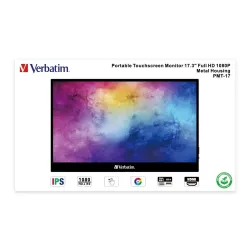 Monitor przenośny Verbatim 17,3" PMT-17 Portable Touch HDMI USB 2.0 2xUSB-C