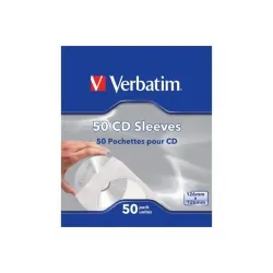 Koperty papierowe na CD DVD Verbatim z okienkiem 50 sztuk