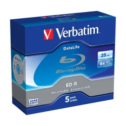 Płyty BD-R Verbatim Datalife 25GB 6x (Jewel Case 5)
