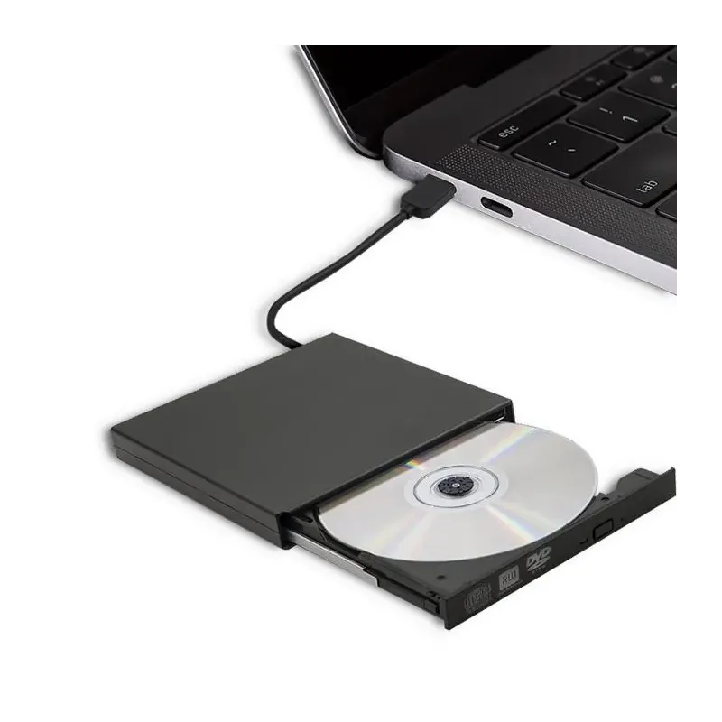 Nagrywarka Qoltec DVD-RW zewnętrzna | USB2.0 | czarna
