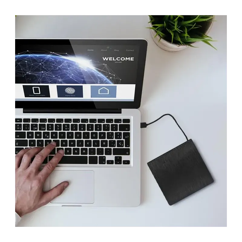 Nagrywarka Qoltec DVD-RW zewnętrzna | USB3.0 | czarna