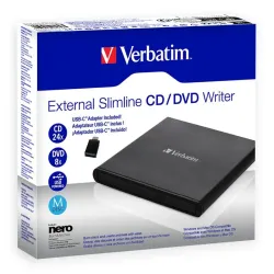 Nagrywarka zewnętrzna Verbatim CD/DVD RW USB 2.0 SLIM