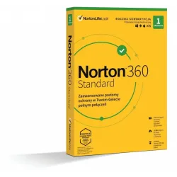 Oprogramowanie NORTON 360 STANDARD 10GB PL 1 użytkownik, 1 urządzenie, 1