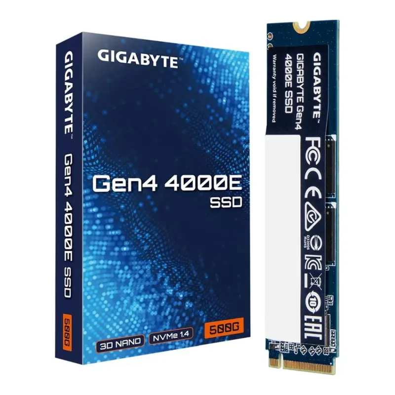 Dysk SSD Gigabyte Gen4 4000E 500GB M.2 2280 NVMe PCIe 4.0 x4 (3600/3000