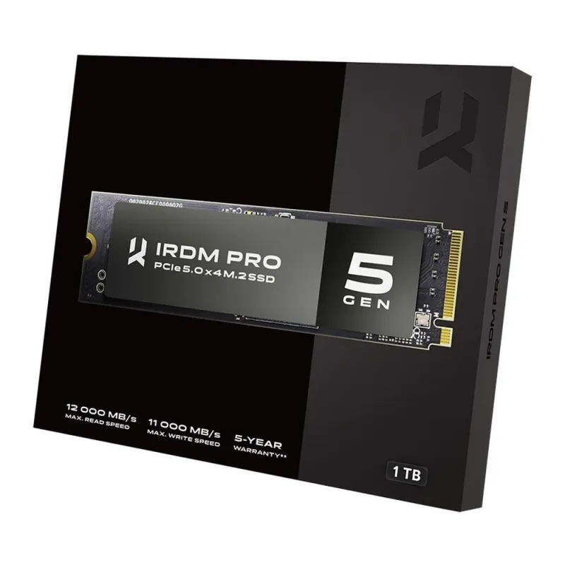Dysk SSD GOODRAM IRDM PRO GEN 5 1TB PCIe NVMe 2.0 M.2 2280 (11500/9000) 3D