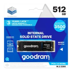 Dysk SSD GOODRAM PX500 Gen.3 512GB M.2 2280 PCIe Gen.3 NVMe (3200/2400