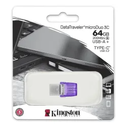 Pendrive Kingston DataTraveler microDuo 3C 64GB 200MB/S DUAL USB-A + USB-C