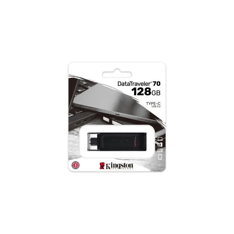 Pendrive Kingston DataTraveler 70 128GB USB 3.2 Gen 1 Type-C