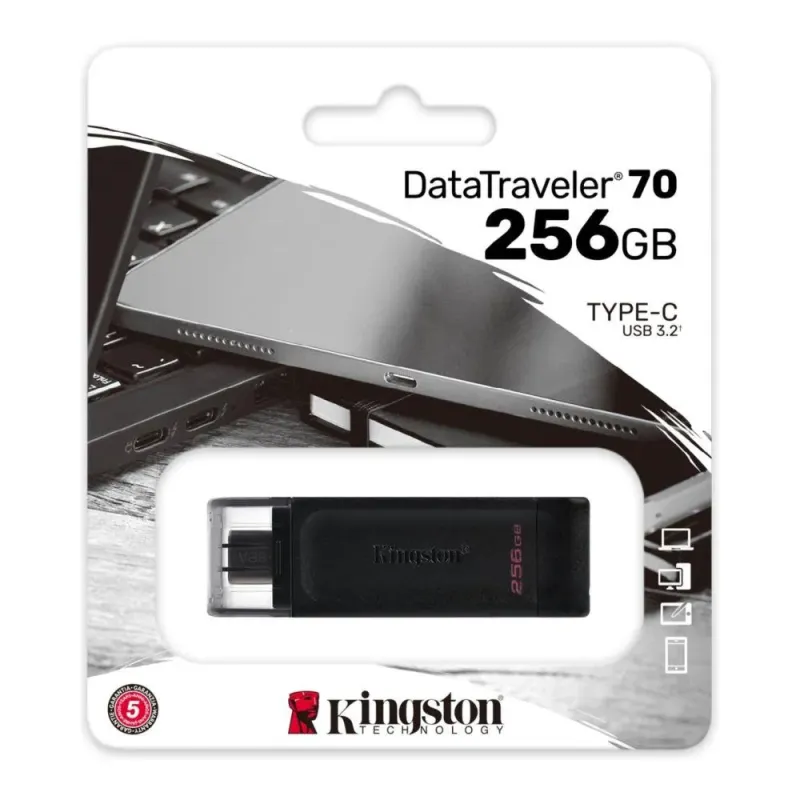 Pendrive Kingston DataTraveler 70 256GB USB 3.2 Gen 1 Type-C
