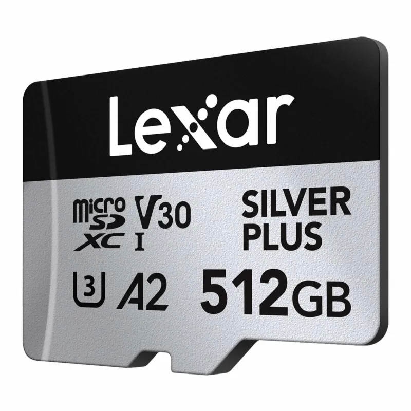 Karta pamięci Lexar microSDXC Silver Plus 512GB V30 UHS-I U3 A2 205/150MB/s
