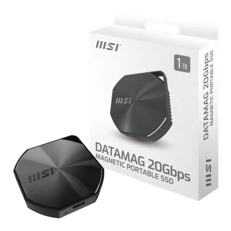 Dysk SSD zewnętrzny MSI DATAMAG 20Gbps 1TB USB-C 3.2 Gen 2x2 (1600/1500