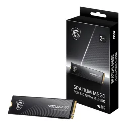 Dysk SSD MSI SPATIUM M560 2TB PCIe 5.0 NVMe 2.0 M.2 2280 (10300/8700 MB/s)