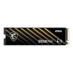 Dysk SSD MSI SPATIUM M461 4TB PCIe 4.0 NVMe M.2 2280 (5000/4200 MB/s) 3D